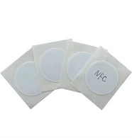 NFC Tags,NTAG 215 Tags Sticker Compatible with Amiibo TagMo and Android iOS Phone and Devices,504 Bytes Memory,Round 25mm (50pcs)