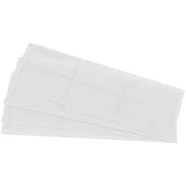 Worgeous 24pcs Self-Adhesive Labels Storage Pockets Supermarket Shelf Tags Clear Plastic Label Holders Bookshelf Tag Holders for Home Business