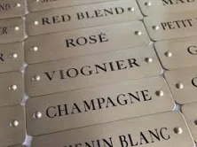 Custom Engraved Metal Labels with Adhesive Backing