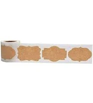300 Pcs Kraft Tags Sticker Customize Holiday Present Labels for Jars