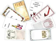 21 x Small Wine bottle labels with an attractive design, 70mm x 38mm Adhesive, Choose your design