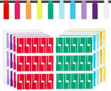 300 Cable Labels, 10 Colors Cord Labels Tags For Electronics, Waterproof Labeling Wire For Cable Management, Self Adhesive Wire Labels Tags Printable,