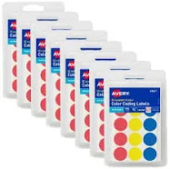 Avery Color-Coding Removable Labels 21926