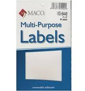 Maco White Multi-Purpose Labels 4