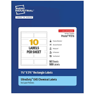 Avery Inkjet UltraDuty GHS Labels