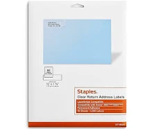 Staples Laser/Inkjet Address Labels 1/2