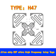 100pcs Rfid Uhf Passive Smart Label Tag Sticker Antenna Alien H47