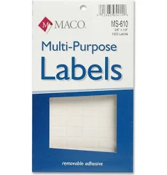 jerrol's supplies White Multi-Purpose Labels 3/8