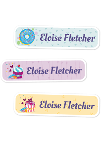 Medium Rectangle Labels - Sweets