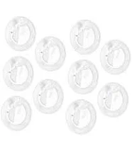 Tapdra Ntag213 NFC Tags 10-Pack, 180 Bytes Capacity for Smart Device Integration, Size: 25 mm