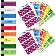 540 Pcs Write On Self-adhesive Cable Labels Waterproof Tags For Cable