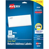 Herma 4567 Rectangle Red 200pc self-adhesive label