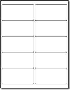Universal labels 9.1 x 38.1 mm white