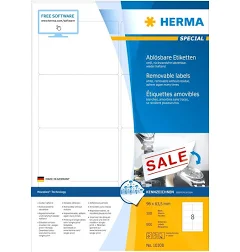 Avery Removable Labels L4743REV-25 Pack of 300
