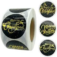 Frcolor Self-adhesive Label Clear Stickers Labels Big Christmas Tags Gift Presents