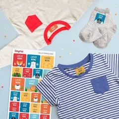 Iron On Clothing Name Labels for Kids