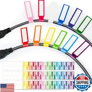 360pcs Cable Labels, 12 Colors Waterproof Cable Tags Wire Cord Labels