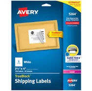 Avery TrueBlock Laser Shipping Labels