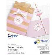 Avery Round Print-to-the Edge Labels with SureFeed and EasyPeel 22877