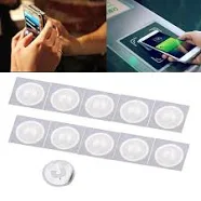 K Lakey 10pcs Black NFC Stickers NTAG 215 NFC Tags Fully Programmable,504 Bytes