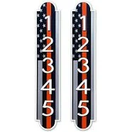 Customized Address Numbers Stickers for Outside 2 Pack, Highly Reflective Alumin