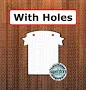 Banner Rectangle - WITH holes - Sublimation Blank MDF