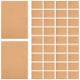 Goohochy 50 Sheets A4 Self-Adhesive Kraft Paper Stickers Labels Printable Printable Sticker Paper Printing Stickers Paper Kraft Sticker Paper Labels