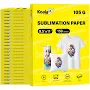 Koala 105gsm Sublimation Paper for Inkjet – 150 Sheets, 8.5x11" for DIY T-Shirts & Mugs 8.5"X11" / 3600