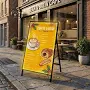Custom A-Frame LED Poster Stand