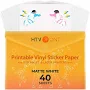 Matte Printable Vinyl Sheets 40 Pack