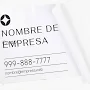 Lonas de vinilo | Sin Cantidad Mínima | Producto Personalizable | 1' x 2' | Blanco, Servicios Profesionales, Mínimo, Moderno, Finanzas Y Seguros