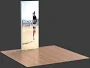 LumiWall 3' x 8' LED Backlit Printed Fabric Display 3' x 8' Single sided backlit fabric graphic w/ white backing fabric