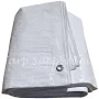 8'x25' Super Heavy White 20 mil Poly Tarp
