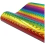 Ggdda Heat Transfer Vinyl Holographic Rainbow Self Adhesive Vinyl Roll for Cricut, Decal, Stickers 11.8*7.9*1.2Inch Polyester