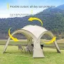 Wholesale PVC tarp canopy ummer camping unshade Outdoor helter tent Double layered tarp Camouflage field game tent canopy tents for events,1 Piece