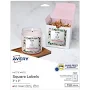 Avery Matte White 3"x3" Square Labels