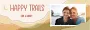 Happy Trails Personalized Everyday Adhesive Banner