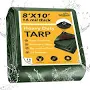 Winpull Tarp 16 Mil Heavy Duty Waterproof Tarp, Large Multipurpose Cover with Brass Grommets and Reinforced Edges