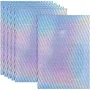 PATIKIL 12x8 Inch Printable Holographic Sticker Paper 6 Sheets Vinyl Sticker Paper A4 Waterproof Quickly Sticker for Laser Printer Inkjet Printer