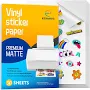 A4 50 Sheets 8.3×11.7 Inch White waterproof MATTE Vinyl Sticker Paper for Inkjet Printer