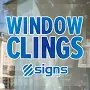 Clear Window Clings - Professional Design Services