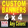 Custom Vinyl Banner 4ft x 4ft Full Color Custom Printed Banner Full Kit