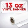13oz High-Strength Print Media Banner – 150ft Rolls, Gloss White / 54" x 150ft