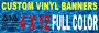 Custom Vinyl Banner 12ft x 4ft Full Color Custom Printed Banner Full Kit