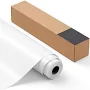 VEVOR Heat Transfer Vinyl, 12 in x Glossy White HTV Iron on Vinyl Roll, Easy to Cut and Weed