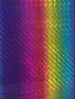 Multi Color Holographic Vinyls, Choose Pattern And Size, Rainbow