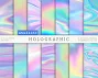Holographic Digital Paper, Iridescent Texture, Rainbow Paper, Pastel Foil, Hologram Foil Textures, Shimmering Hologram foil textures