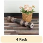 (4 pack) Umiggee 15.7-in x 236-in/ 25.7 Sq.Ft Wood Grain Peel and Stick Vinyl Flooring Roll, Thicken Self-Adhesive Vinyl Wood Grain Floor ,Versatile