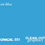 Oracal 651 12 x 5ft Rolls - Starting at $3.89 each! Ice Blue
