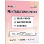 Koala Matte Printable Vinyl Paper - 30 Sheets (8.5x11/11x17) - Waterproof Matte glossy / 8.5" x 11"